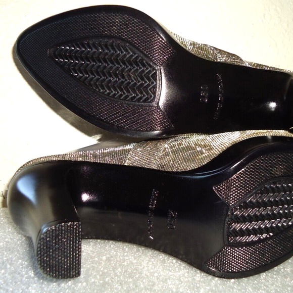 Co Cos Made in Corea 84D 250mm Women's Heel Glitter Selver Sandals Size-8/38 - Picture 11 of 13